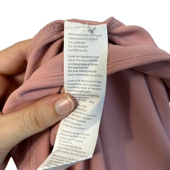 Fabletics Mid-Rise Solid Powerform Leggings NWT Women's Sz S Pale Pink UPF 50+ - Picture 7 of 7